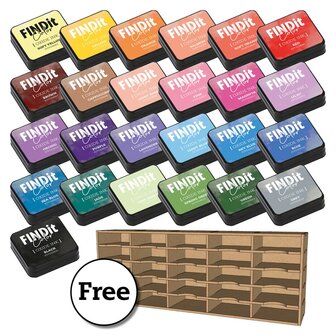 Ink Essentials Kit &ndash; Complete 25 Colors + Free Organizer FITIPBSET25