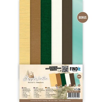 Linen Cardstock Pack - Berries Beauties - Cosy Winter - 4K BB-4K-10023