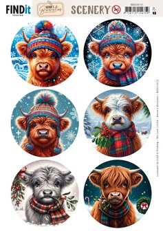 Scenery Push out - Berries Beauties - Highland - Round BBSC10112