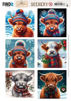 Scenery Push out - Berries Beauties - Highland - Square BBSC10113