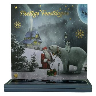 World of Craft - Set van 8 Kerstkaarten en Enveloppen met Nederlandse teksten Box 5 BOX05