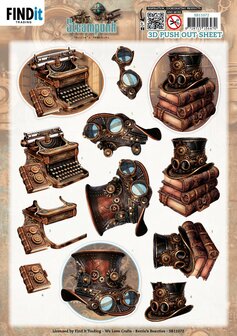 3D Pushout Sheet - Berries Beauties - Steampunk - Objects SB11072