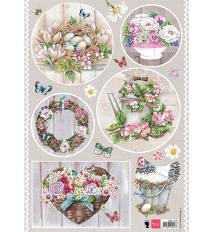 Marianne design, Country style - flowers EWK1240