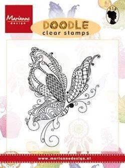 Marianne design, Clear Stamp  -  Doodle butterfly