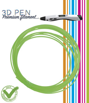 3D Pen filament - 5M - groen fluor
