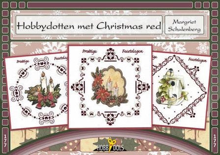 Hobbydols- 177 - Hobbydotten met Christmas red