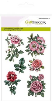 CraftEmotions clearstamps A6 - Botanical Rose Garden 2