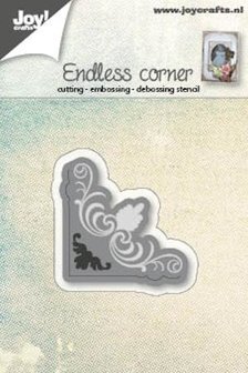 Joy Crafts - Joy! stencil hoekje endless sier 6002/0567