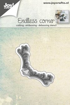 Joy Crafts - Joy! stencil hoekje endless corner with bird 6002/0574