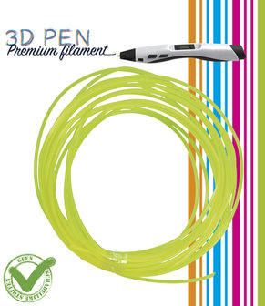 3D Pen filament - 5M - geel fluor
