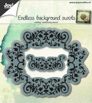 Joy Crafts - Joy! stencil eindeloze achtergrond en korte rand  6002/0649