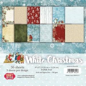 Small paper pad 6x6 White Christmas