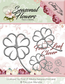 Seasonal Flower -  Die - Four Leaf Clover klaver pm1088