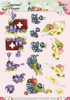 3D Knipvel - Precious Marieke - Seasonal Flowers - Beterschap