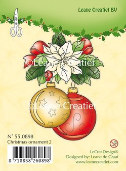 Clear stamp Christmas ornament 2