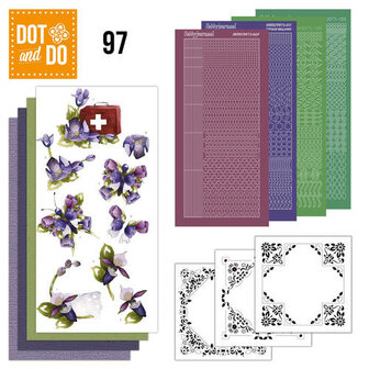 Dot &amp; do  97 Purple flower