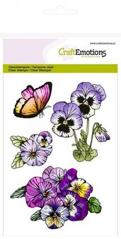 CraftEmotions clearstamps A6 - violen 1 Sweet Violets