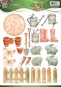 Jeanines Art - Garden Classics - 3D Knipvel - Garden Tools 2