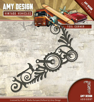 Die - Amy Design - Vintage Vehicles - Tool corner