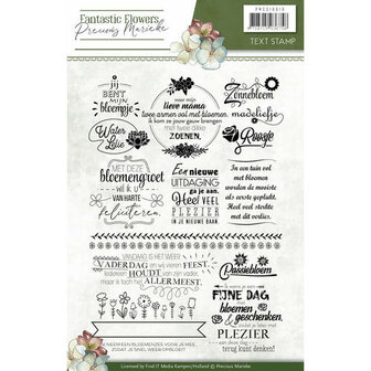 Clearstamp - Precious Marieke - Fantastic Flowers text