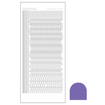 Hobbydots sticker - Mirror - Purple STDM209