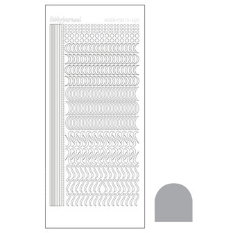 Hobbydots sticker - Mirror - Silver STDM208