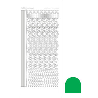 Hobbydots sticker - Mirror - Green STDM202