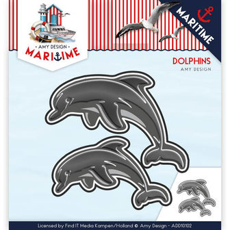 Die - Amy Design - Maritime - Dolphins  ADD10102