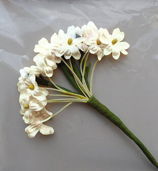 Silk Flowers - Off White -Marianne design ju0920