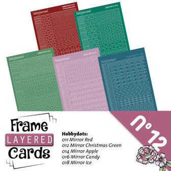Hobbydots sticker - set 5 vellen voorA6 Layered frame cards 12