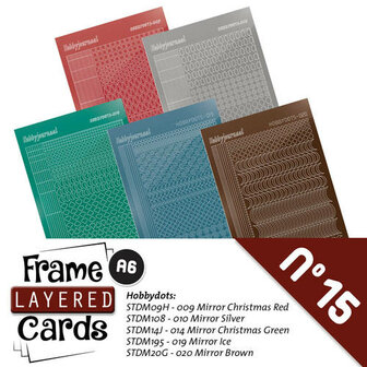 Hobbydots sticker - Stickerset Frame Layered Cards 15- A6