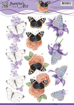 3D Knipvel - Jeanine&#039;s Art - Butterfly cd10931