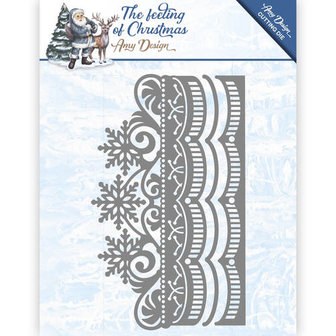 Die - Amy Design - The Feeling of Christmas - Ice crystal border