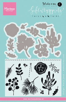 Marianne desgn - Clear Stamp giftwrapping - twigs &amp; twine