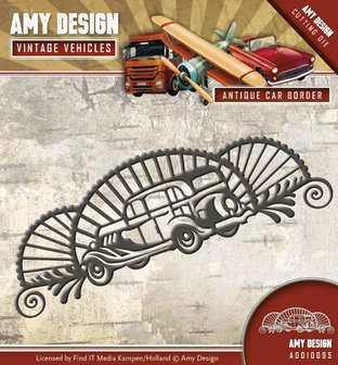 Die - Amy Design - Vintage Vehicles - Antique car border