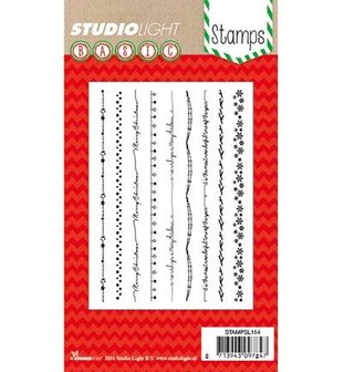 Studio Light Clear Stempel, A6, STAMPSL154 - Basic Christmas Stamp Nr. 154