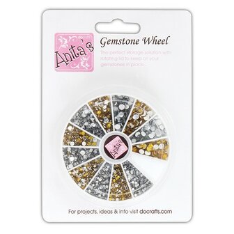 Gemstone Wheel - Gold &amp; Silver 