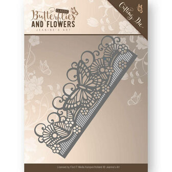 Die - Jeanine's Art - Classic Butterflies and Flowers - Butterfly Border