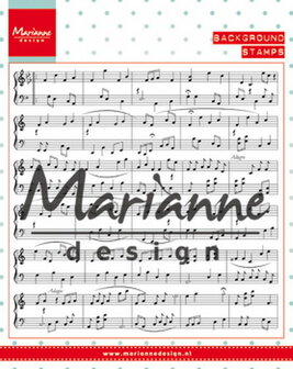 Marianne desgn - Clear stamp - music notes