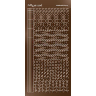 Hobbydots sticker - Mirror Brown STDM16G