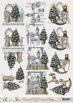 3D Knipvel - Amy Design - Brocante Christmas - Home Decoration cd10533