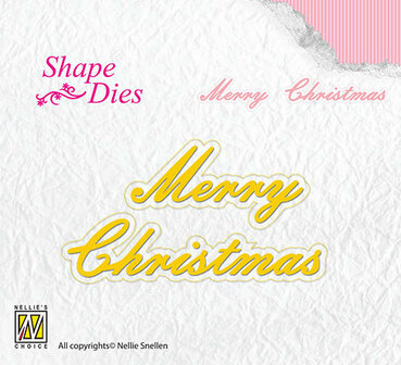 Nellies - Shape Dies - Marry christmas - SD096