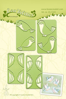 LCR45.1543 - Lea bilitie&reg; small Birds snij en embossing mal