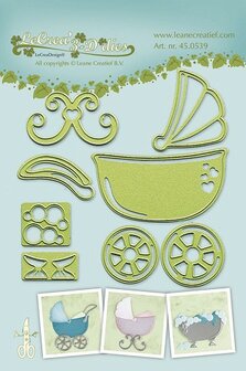 LCR45.0539 Lea bilitie&reg; Baby stroller-cradle-bath snij en embossing mal