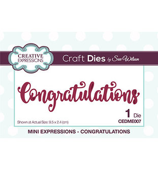 Creative Expressions - CEDME007 - Congratulations
