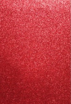 Foam GLITTER 22x30 cm rood