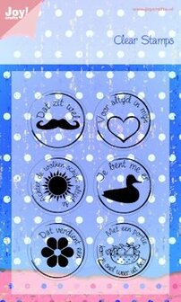 Joy! crafts - Noor! Design - Clearstamp - Dat zit wel snor - 6410/0019