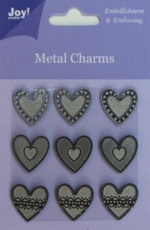 Joy! crafts - Metal Charms - hart - 6350/0104