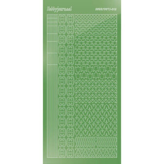 Hobbydots sticker - Mirror - Lime STDM12C