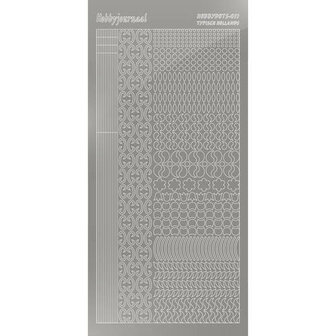 Hobbydots sticker - Mirror - Silver STDM118